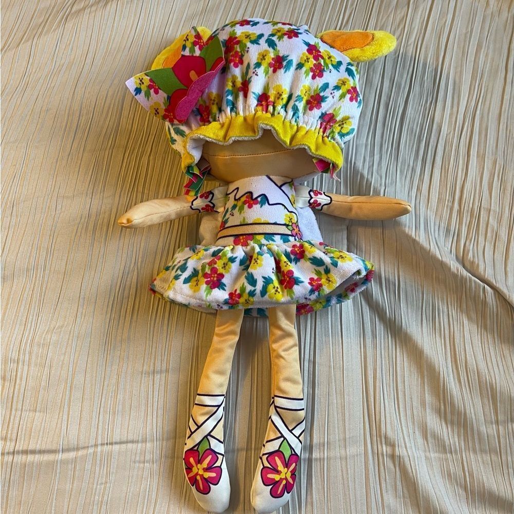 Flip Zee girls plush 2‎ in 1 doll yarn hair floral - Picture 4 of 8